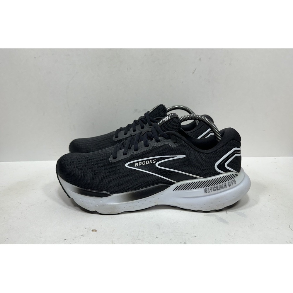 Brooks Glycerin GTS 21 Black Sneaker Running Shoes 1204091D090 Womens Sz 10.5 D - Picture 3 of 8